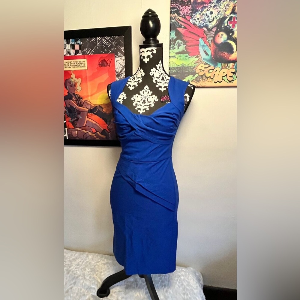 Rock Steady - Miss Royale Blue Pinup Style Dress